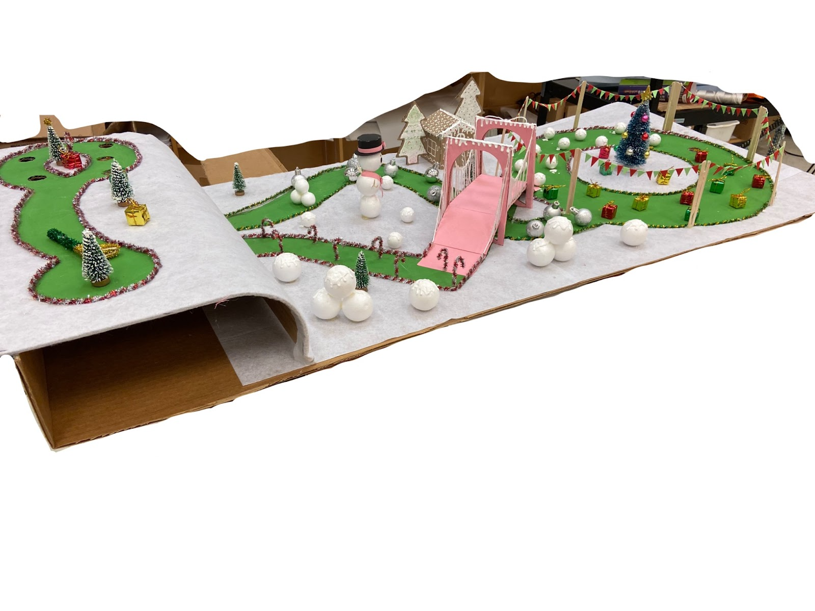 model of a golf course